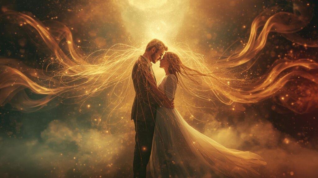 lien karmique homme et femme amoureux