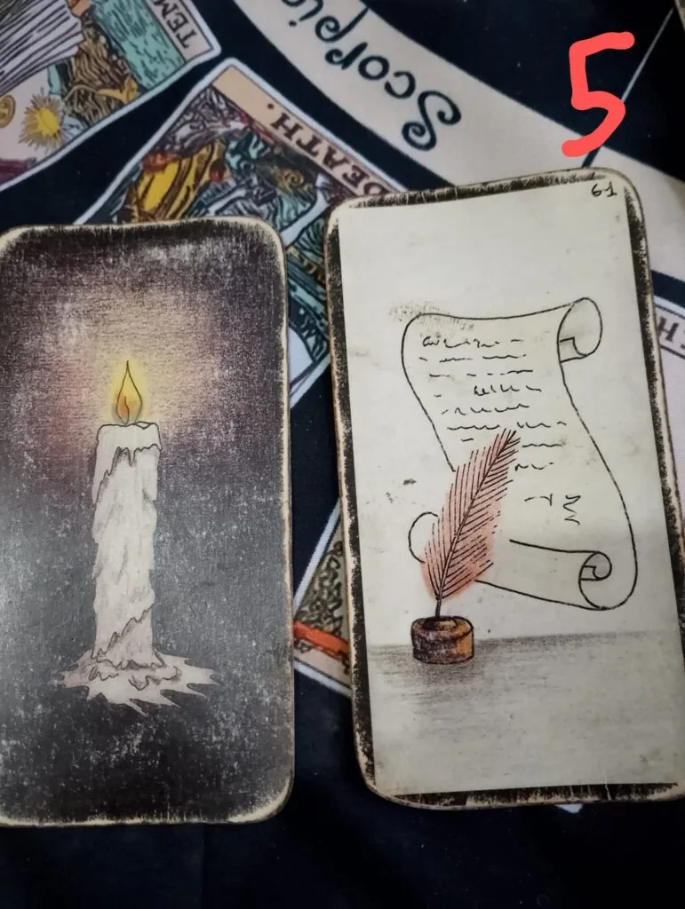 La carte de la bougie dans l'oracle gé oracel ge signification bougie