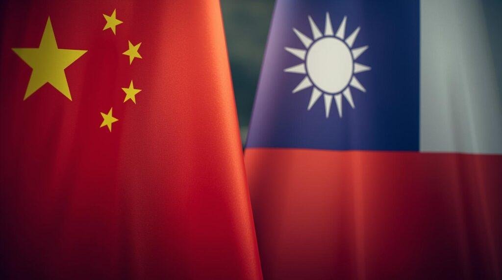 Prédiction Chine Taïwan : ce que mes cartes révèlent sur une guerre Drapeaux chine Taïwan