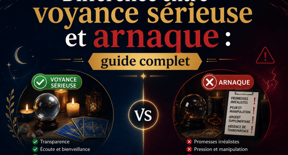 Différence entre voyance sérieuse et arnaque : guide complet