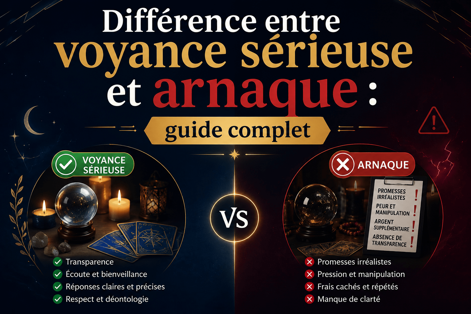 Différence entre voyance sérieuse et arnaque : guide complet
