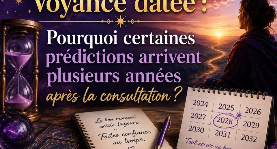 Voyance datée : Pourquoi certaines prédictions arrivent plusieurs années après la consultation ?