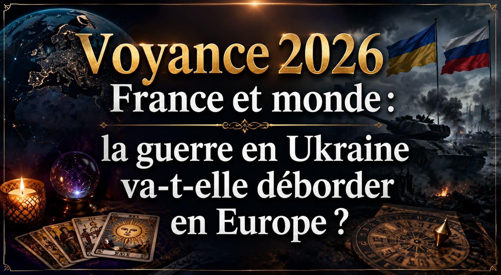 Voyance 2026 France et monde : la guerre en Ukraine va-t-elle déborder en Europe ?