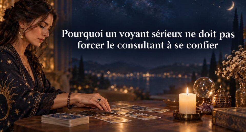 Pourquoi un voyant sérieux ne doit pas forcer le consultant à se confier