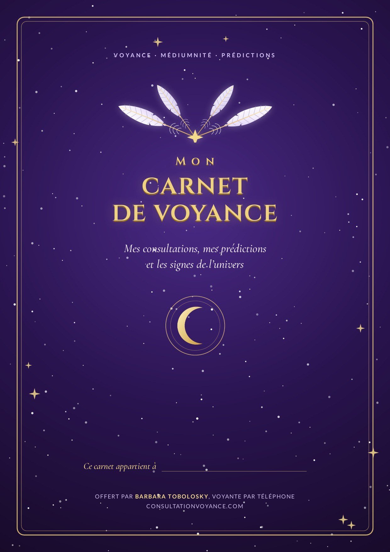 Couverture du carnet de voyance gratuit